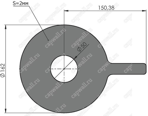 Предохранительная шайба Ду100 для счетчиков РСГ СИГНАЛ G250 1701
